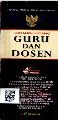 Image of Undang-Undang Guru dan Dosen